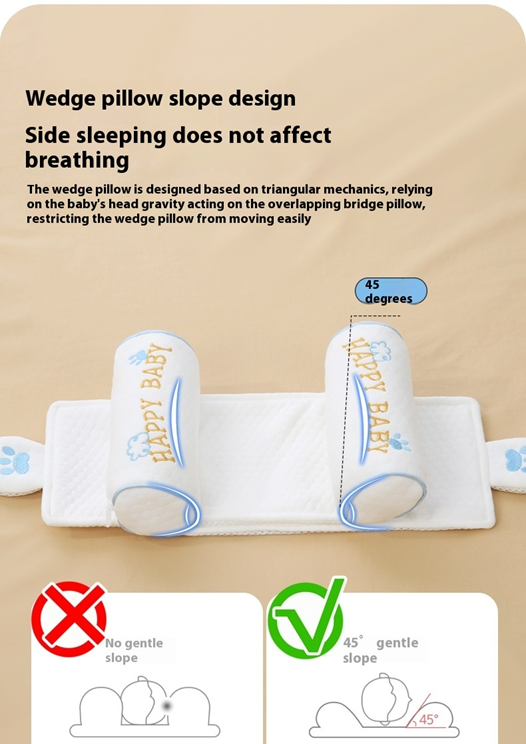 🍼 AZTrendy Baby Head Shaping Pillow (Blue Claw/ Lollipop)