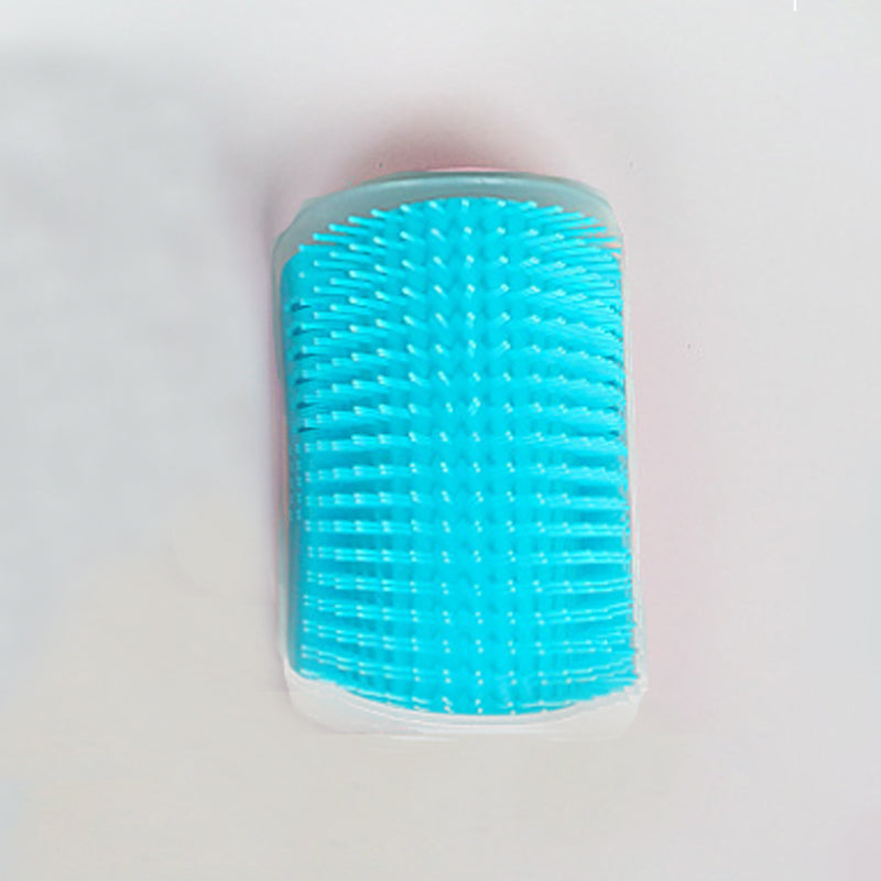AZTrendy PurrCorner Wall Groomer: Self-Massage & Shedding Brush ππ§Ό (Gray / Blue / Black)