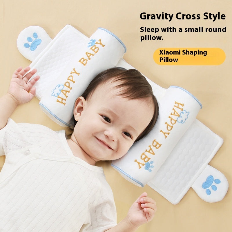🍼 AZTrendy Baby Head Shaping Pillow (Blue Claw/ Lollipop)