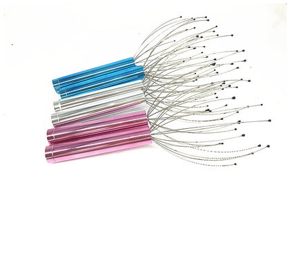 AZTrendy OctoVibe Head Massager 🐙💆 (Silver / Red / Blue)