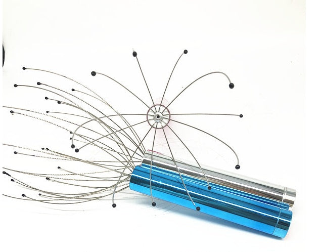 AZTrendy OctoVibe Head Massager 🐙💆 (Silver / Red / Blue)