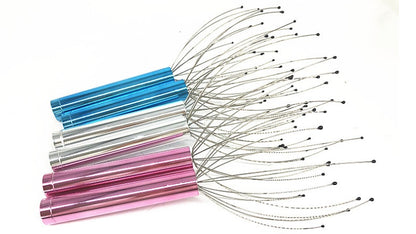 AZTrendy OctoVibe Head Massager 🐙💆 (Silver / Red / Blue)