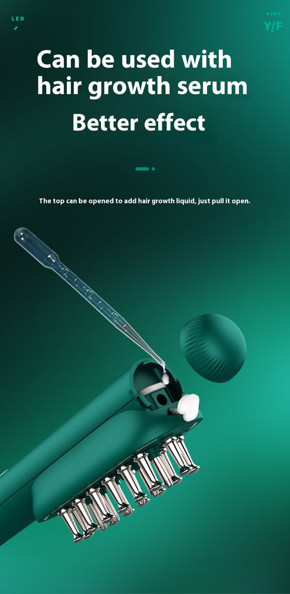 AZTrendy RF DermaGlow Comb: Electric Scalp Massager with Radio Frequency & EMS Vibration 💆‍♀️✨