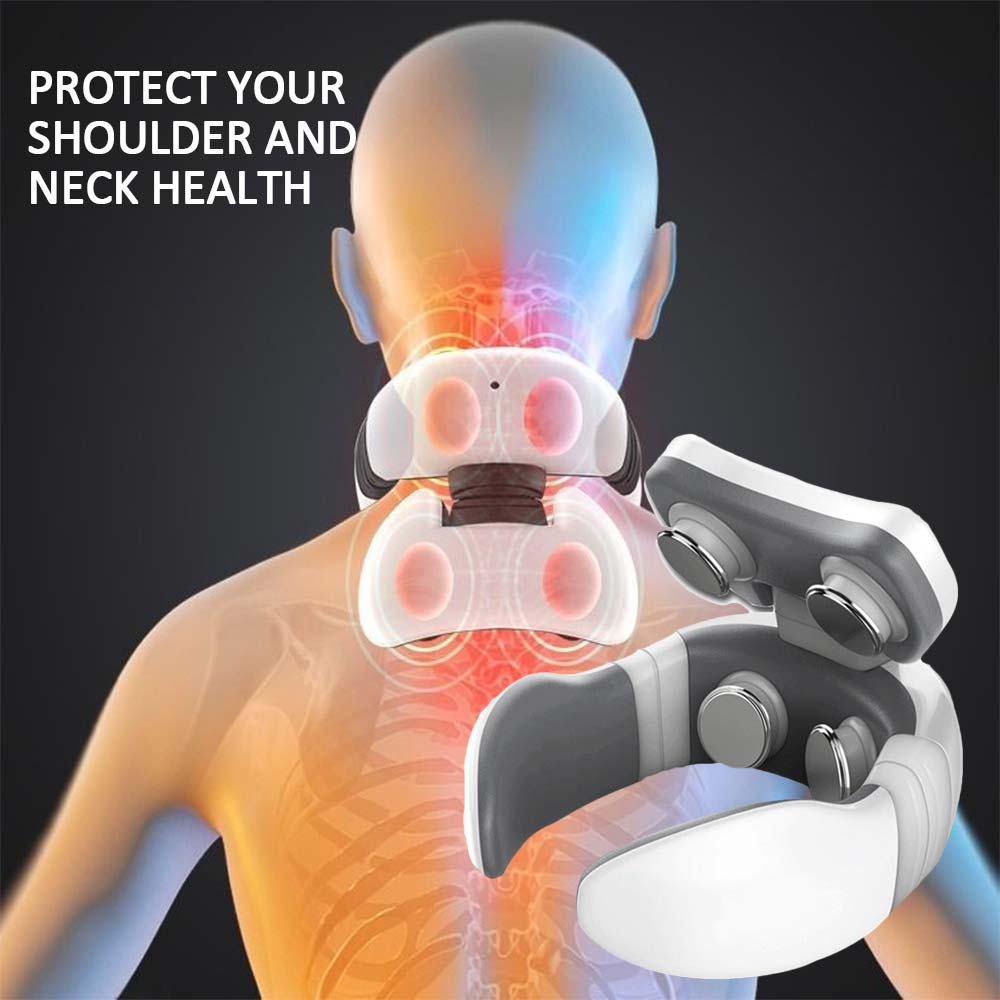 AZTrendy SmartPulse 4D Neck Massager (White / Blue / Pink)💆🔥