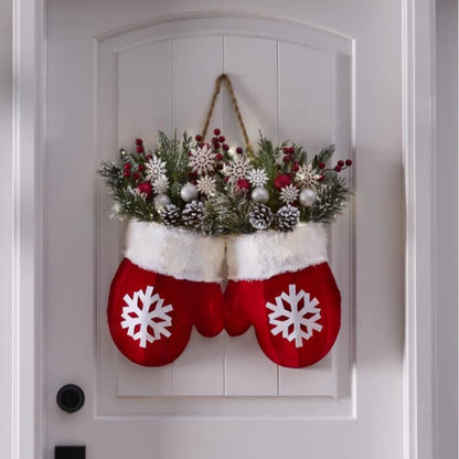 AZTrendy FestiveGlove Christmas Wreath  (Luminous / Non-Luminous)