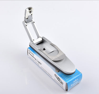 AZTrendy LiteClip Folding Book Light: Ultra-Slim LED Bookmark 📖💡 (Stainless steel)