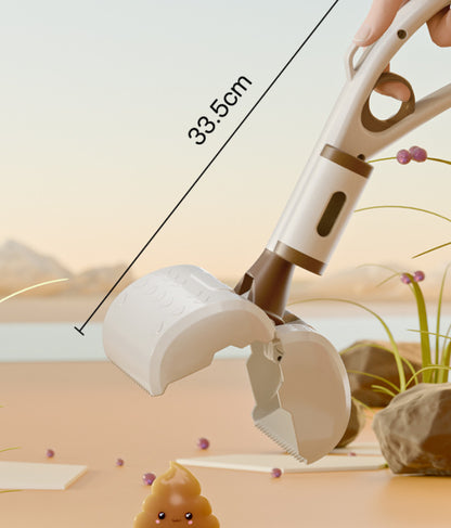 AZTrendy Pet Portable Poop Scooper 🐶💩 (Kaki Brown/ Gray/ Black and Yellow)