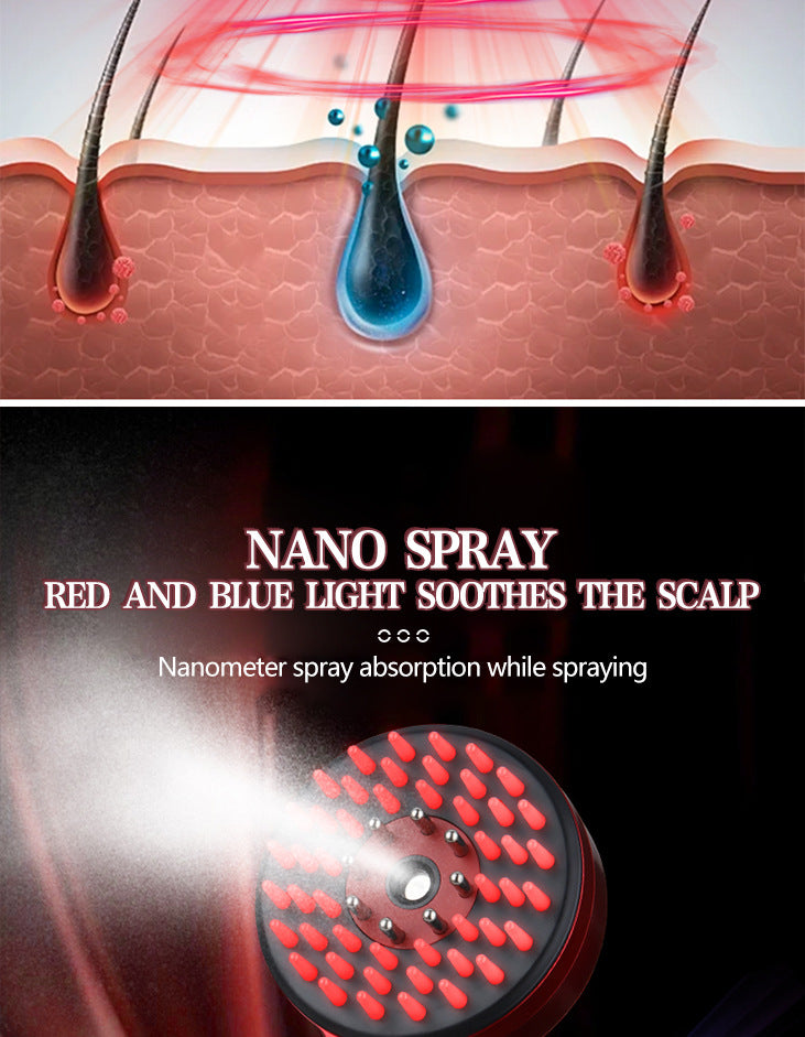 AZTrendy ScalpSpa Red Light Nano Hydration (Red/White) 💆‍♀️🔥