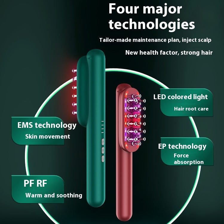 AZTrendy RF DermaGlow Comb: Electric Scalp Massager with Radio Frequency & EMS Vibration 💆‍♀️✨