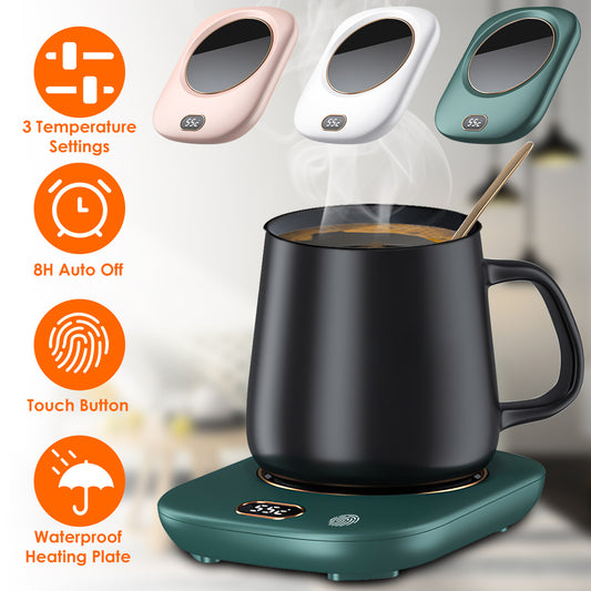 AZTrendy SmartHeat Adjustable Mug Warmer ☕🌡️ (Pink / White / Green)
