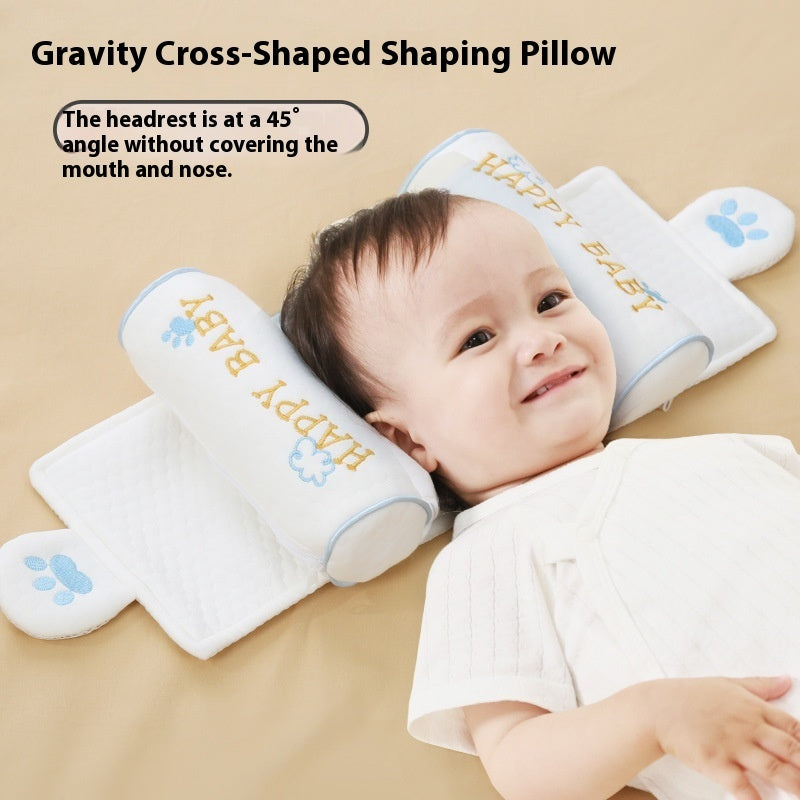 🍼 AZTrendy Baby Head Shaping Pillow (Blue Claw/ Lollipop)
