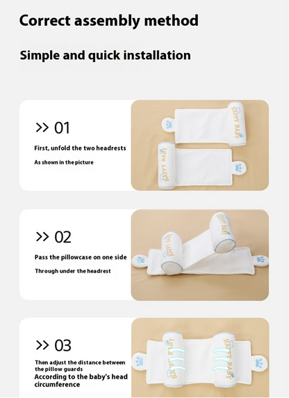 🍼 AZTrendy Baby Head Shaping Pillow (Blue Claw/ Lollipop)