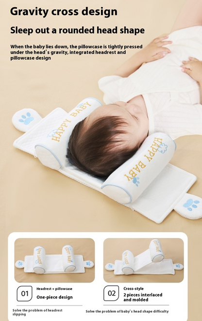 🍼 AZTrendy Baby Head Shaping Pillow (Blue Claw/ Lollipop)
