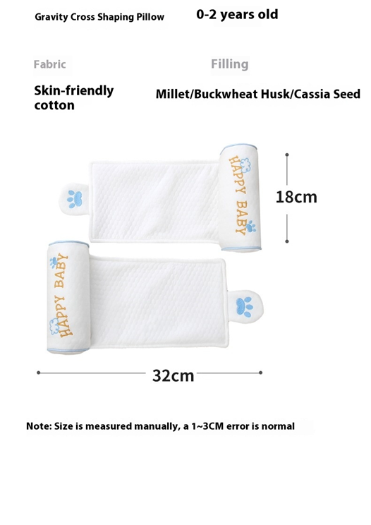 🍼 AZTrendy Baby Head Shaping Pillow (Blue Claw/ Lollipop)