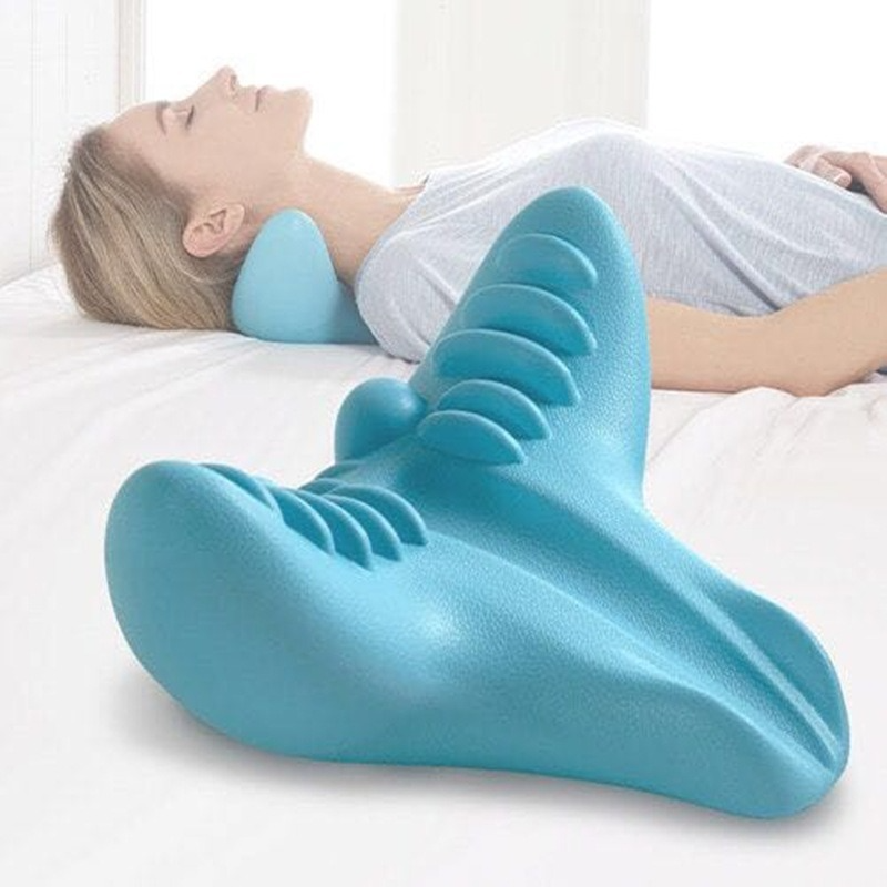 AZTrendy NeckCloud Pillow: Gravity Acupressure Massager 💆‍♂️💙 (Blue)