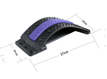 AZTrendy SpineArch Lumbar Stretcher: 3-Level Adjustable Corrector (Blue/Green/Red/Purple)🧘‍♂️🔙