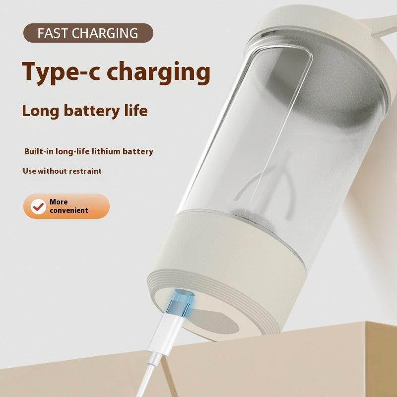 AZTrendy ProMix Electric Shaker: 400ml / 7000 RPM Auto-Mixer (Black / White) ⚡🥤